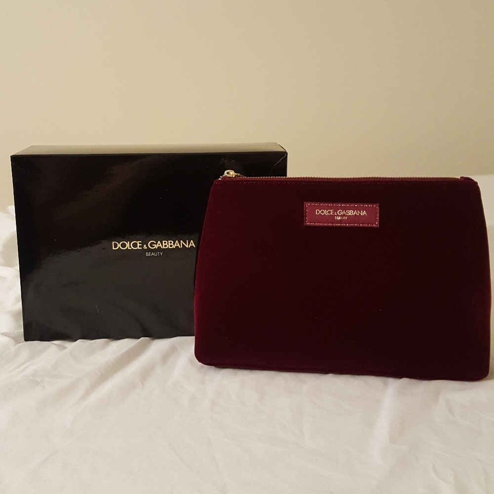 NIB Dolce & Gabbana Velvet Clutch Gift Set
